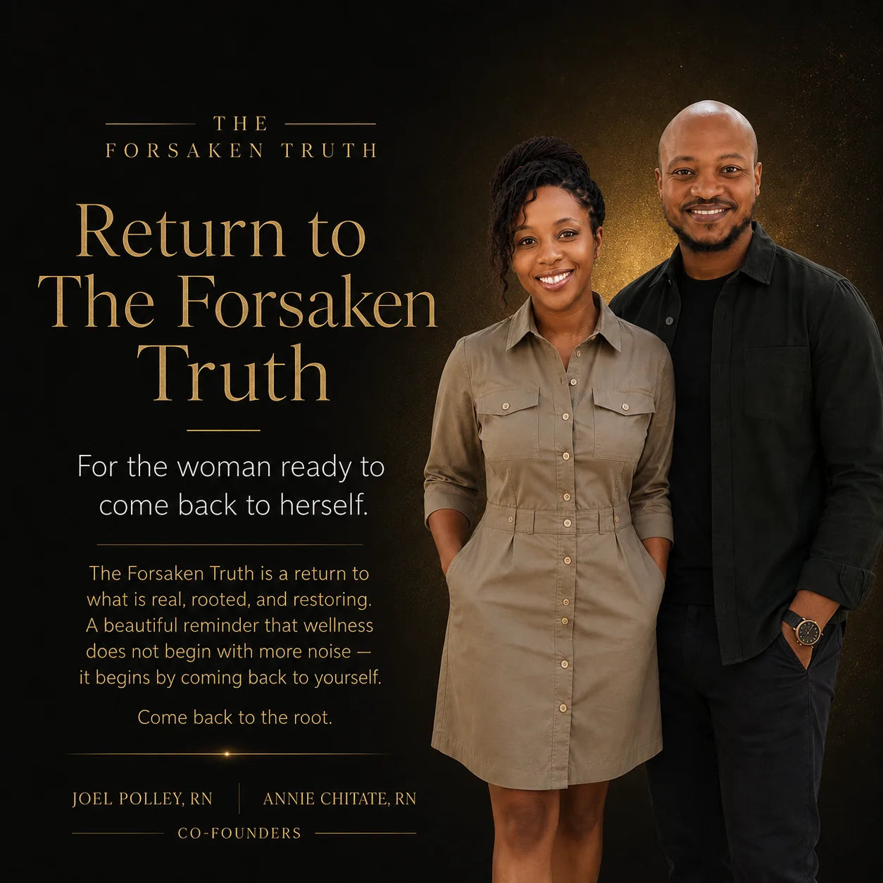Joel Polley and Annie Chitate, co-founders of The Forsaken Truth